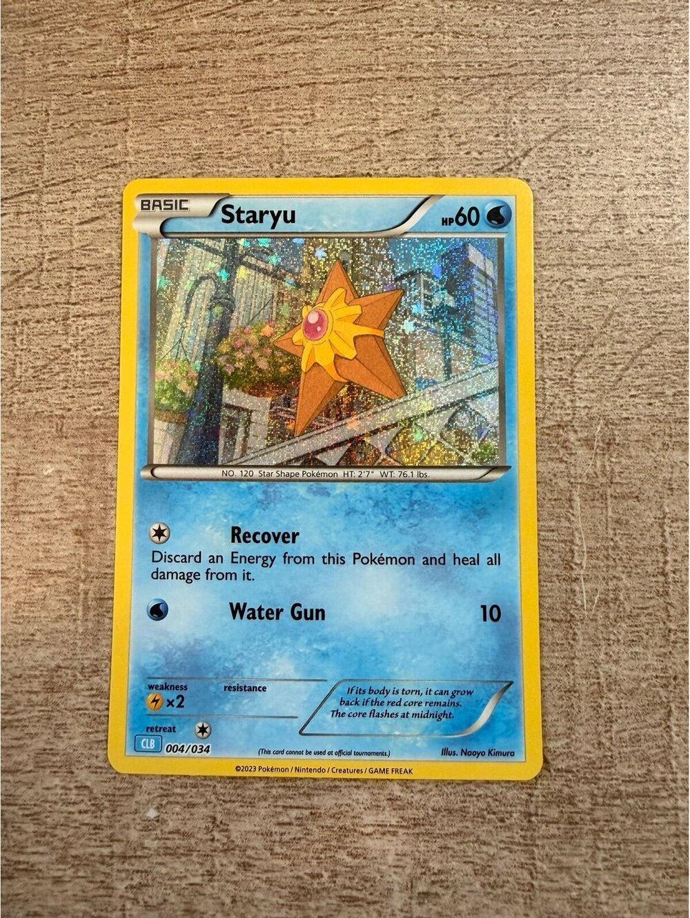Staryu 004/034 Holo – Pokémon TCG Classic Blastoise Deck – 2023